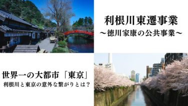 徳川家の公共事業「利根川東遷」を解説。今の東京があるのは利根川のおかげ⁉︎